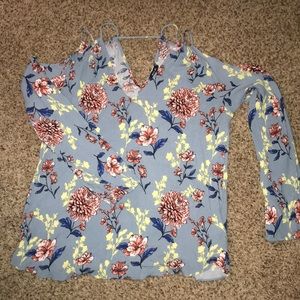 Cold shoulder shirt from boutique called Teal.